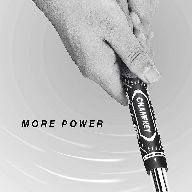 CHAMPKEY Premium Hybrid Golf Grips 13 Pack with All Repair Kits - All Weather Performance Golf Club Grips - High Traction and Control Half Corded Golf Grips for Men(Black,Midsize) - Image 5